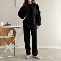 여성용 무지 트레이닝 일자 팬츠