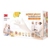 3M 니트릴 위생장갑 요리용 M 95mm NT370KF, 100개입, 2개