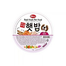 강아지 펫퍼스 햇밥 연어 120g 애견 다이어트 오래먹는 간식 가수분해 생식 반려견