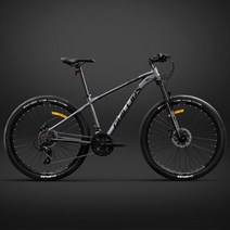 카본로드자전거 그래블바이크 자전거 입문용 가벼운 2426275 인치 산악 MTB 레이싱 자갈 크로스 컨트리 디스크 브레이크, grey+26 inch+21