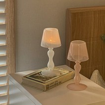오팔린 빈티지무드 스탠드 캔들홀더 2color / 글라스 인테리어, 화이트