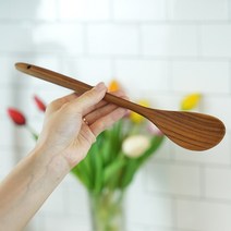 쁠라우발리 TD라인 티크 나무 요리스푼/볶음주걱, 조리스푼