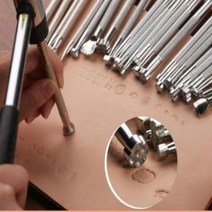 단구마켓 가죽 스탬프 도장 공예 문양 세트 목재 불박 도예 각인 화인, 상세페이지 참조