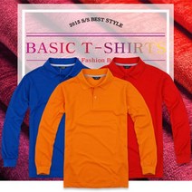 티팜 노포켓 체크넥 긴팔 티셔츠