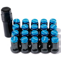 자동차 차량용 볼트 너트 20 개/대 33mm 프로젝트 MU 레이싱 복합 사양 스틸 자동차 휠 림 러그 너트 M12x1, 03 파란_02 M12x1.5