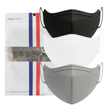얼큰이마스크 KF94 새부리형 국산 귀안아픈 귀편한 숨쉬기편한 마스크 특대형 빅사이즈 특대, 1개입, 10매, 01. 화이트