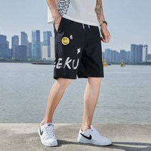 라라티와이 데일리 캐주얼 스마일 밴딩 5부 반바지