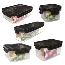 락앤락 비스프리 밀폐용기 트라이탄 사각 냉장고 정리 용기 찬통 반찬통 냉동밥 보관, 직사각(갈색) 450ml, 1개