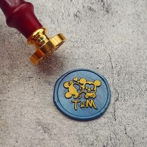 저스트앳 더블 이름 맞춤 이니셜 편지 스탬프/씰링 왁스/웨딩 왁스 인감 스탬프 초대장 봉투 1 DIY, [18] Style 11 with handle