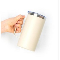보온 보냉 대용량 스텐 손잡이 텀블러 700ml, 민트 700ml