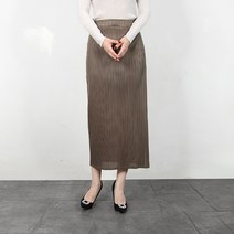 인슬릿 플리츠 스커트