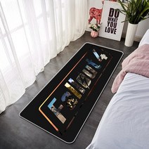 소음방지 방음 매트 런닝머신낙진 4 주방 매트 침대 옆 카펫 미끄럼 방지 긴 복도 거실 러그 침실 환영 홈