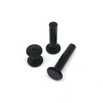 10pcs 골드 실버 블랙 M5x4-50mm 가죽 가방 벨트 스크랩북 앨범 계정 책 포스트 바인딩 나사 네일 리벳, [06] 5x12mm, 5x12mm+Black