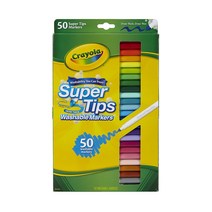 Super Tips Crayola 50ct Washable Super Tips Markers 50 Color Variety, 1