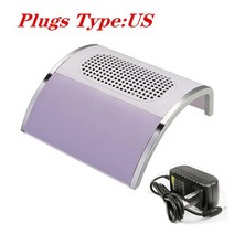 네일 샵 집진기 먼지 청소기 흡입기 nail dust 진공 manicure nail dust collector 진공 젤 손톱 추출기 팬 매니큐어 진공 손톱, 보라색-미국
