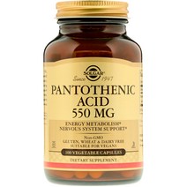 Solgar 솔가 판토텐산 B5 효능 550mg (100 정), 단품
