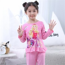 해외직구 뜨거운 아이 소녀 잠옷 잠옷 가을 만화 공주 Elsa Nightwear Pijamas 소피 어린이 잠옷 정장 의류 3-13T, 5, 3