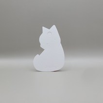 야옹이 악세사리택 목걸이택 100매, 화이트(펄박)