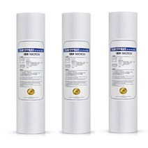 3pcs 10 인치 정수기 코어 1 미크론 5 미크론 침전물 필터 시스템 카트리지 PP, 5 개 미크론 필터, 100 그램