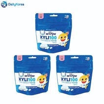핑크퐁 아기상어 자일리100 자일리톨 40g, 3봉
