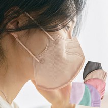 kf94마스크새부리형 V라인 덴탈 컬러 마스크 50매 100매 국산, KF94화이트