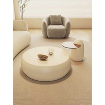 세라믹 쇼파 테이블 라운지 낮은 집꾸미기 원룸 소파, 낙타 색상 전체 세트 90CM+55CM