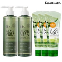 과일나라 알로에 대용량 클렌징폼 500ml 2개+클렌징폼150ml 3개, 1