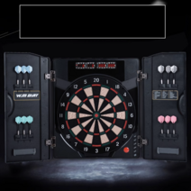 전자다트 게임기 세트 고급형 블루투스 다트판 미니, 연습용 다트 12개