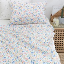 냉장고 인견 베어플라워 여름 이불 침구세트, (스몰)이불단품