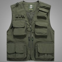 남성메리야스 넌닝구 남자 런닝 카고 베스트 아웃도어 멀티포켓 포토그래퍼 낚시 조끼 커스텀 로고 작업복 감독 조끼