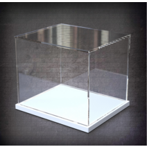 아크릴 투명 디스플레이 상자 피규어 케이스 장식장, 길이 및 너비 50x50 cm(내부 크기)
