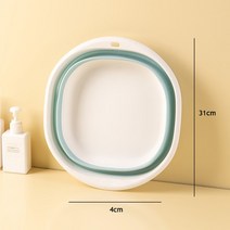 접이식족욕기 휴대용 플라스틱 세면대 기숙사 방 필수품 양동이 욕실 주방 액세서리, 4.BlueM, 04 Blue-M