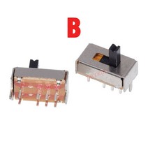 토글 스위치 100Pcs SK23D07 8 핀 PCB 3 위치 2P3T DP3T 소형 슬라이드 스위치 측면 손잡이 SK23D07VG5 높, B_G3