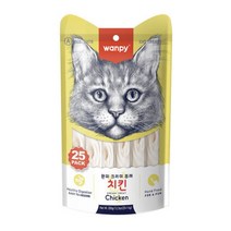 완피 고양이 습식 츄르 크리미퓨레 (치킨), 25P, 8팩