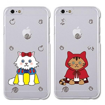 LG X 스킨 케이스 F740 R동화 고양이 투명 젤리, 빨간모자냥_동화고양이투명JPT