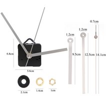 벽걸이led시계 3D led전광판 1 세트 여러 색상 무브먼트 실리콘 몰드 액세서리 메커니즘 수리 부품 블랙 손 교체 부품 트, 노란색