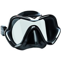 Mares One Vision 스쿠버 다이빙 스노클링 마스크 블랙 화이트