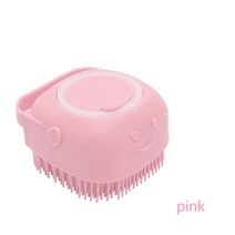 안전장갑 욕실 강아지 큰 개 고양이 목욕 마사지 장갑 브러쉬 소프트 안전 실리콘 애완 동물 액세서리 도구 Mascotas 제품, Pink, Pink