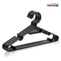 디스토어 솔리드 옷걸이, 블랙, 70개