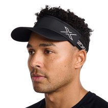 [2XU] 런 퍼포먼스 바이저 모자 (밴드타입) 2XU RUN PERFORMANCE VISOR, BLACK
