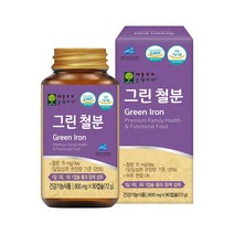 그린철분 90캡슐 3개월분 유산균배양물 철분 온가족철분영양제, 90정 x 3개, 1000