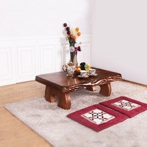 다한수제고가구 소나무 통원목 좌탁 1000, 단품