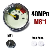 co2레귤레이터 분배기 레귤레이터 이탄 미니 게이지 Manometre 25mm 1 인치 핸드 펌프 밸브 액세서리 레귤, 06 40MPa M8
