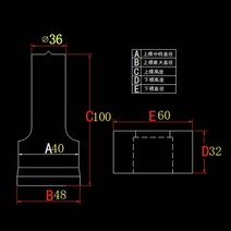 유압 철판 펀칭기 작키 모따기 기계 펀칭 및 전단 다이 펀치 프레스, [14] 36mm, 36mm