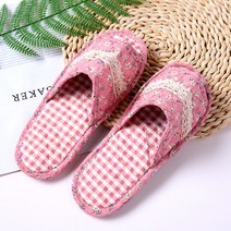 BOFO 이중바닥 더블쿠션 퀼트 거실 슬리퍼 실내화 이중바닥, 더블-01 핑크 안개꽃, 1개