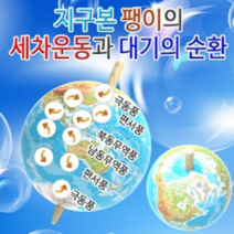 오너클랜 지구본 팽이의 세차운동과 대기의순환 5인용, 단일, 본품