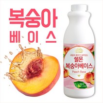 {더케어위닛} 쉘몬 복숭아 농축액 1kg (과육), 2개