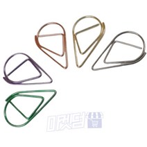 마켓덤 물방울 북마크 페이퍼클립 소형 실버 5P 북클립 미니클립 금속책갈피