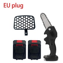 전지가위 고지톱 장대톱 만능가위 정원꽃집가위 미니 리튬 배터리 충전식 휴대용 체인톱 24V 전기 가지치, 06 EU Black 2 Batteries