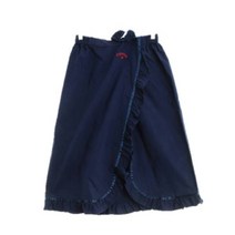 칼라웨이 네이비 면혼방 롱스커트 여자 5552